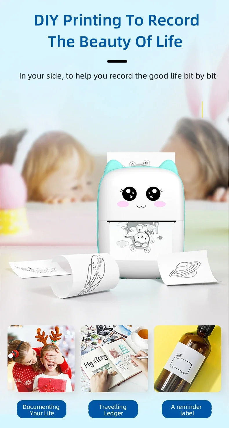 Mini CAT Thermal Bluetooth Printer